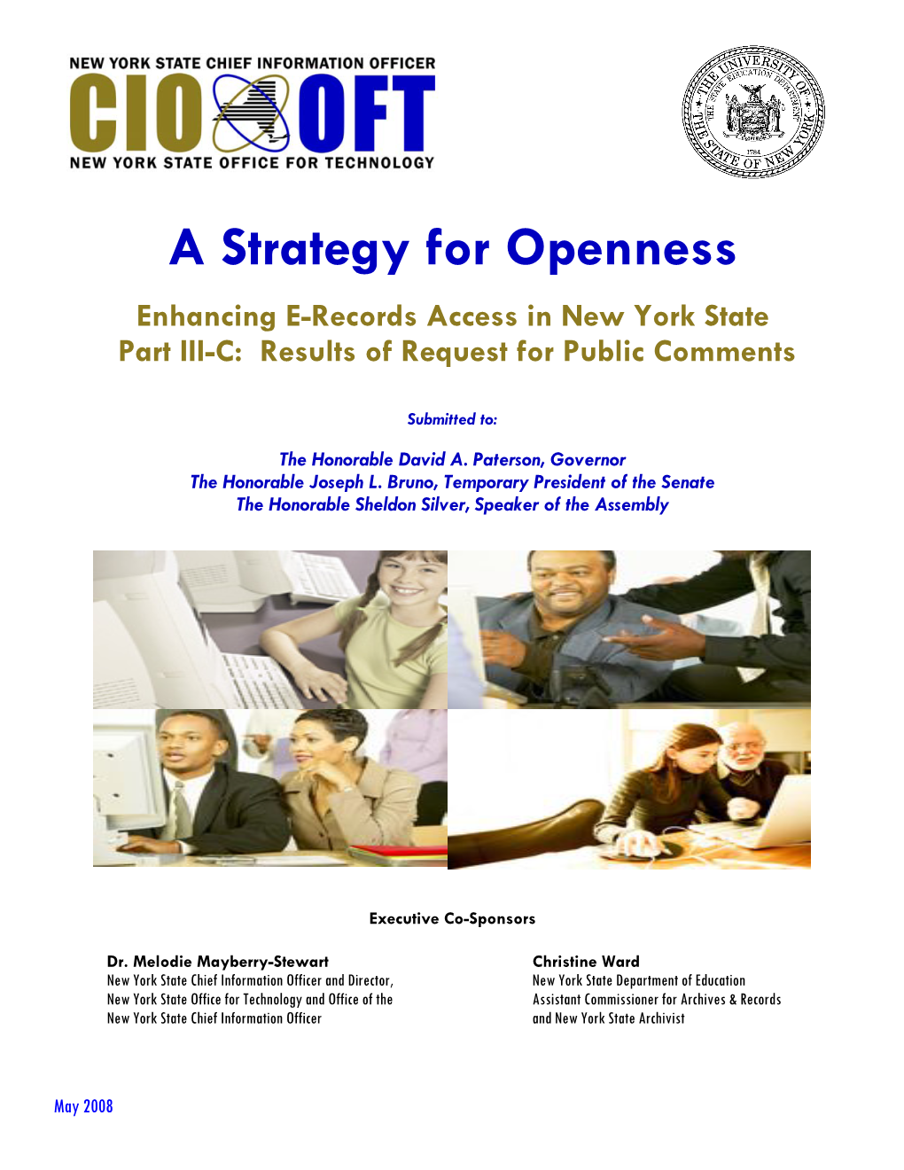 A Strategy for Openness Enhancing E-Records Access in New York State Part III-C: Results of Request for Public Comments