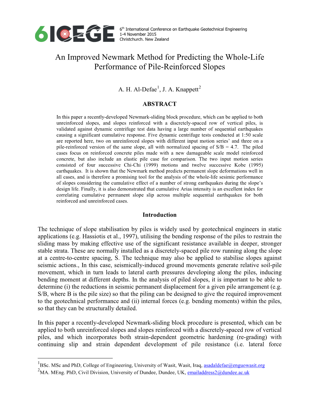 An Improved Newmark Method for Predicting the Whole-Life Performance of Pile-Reinforced Slopes