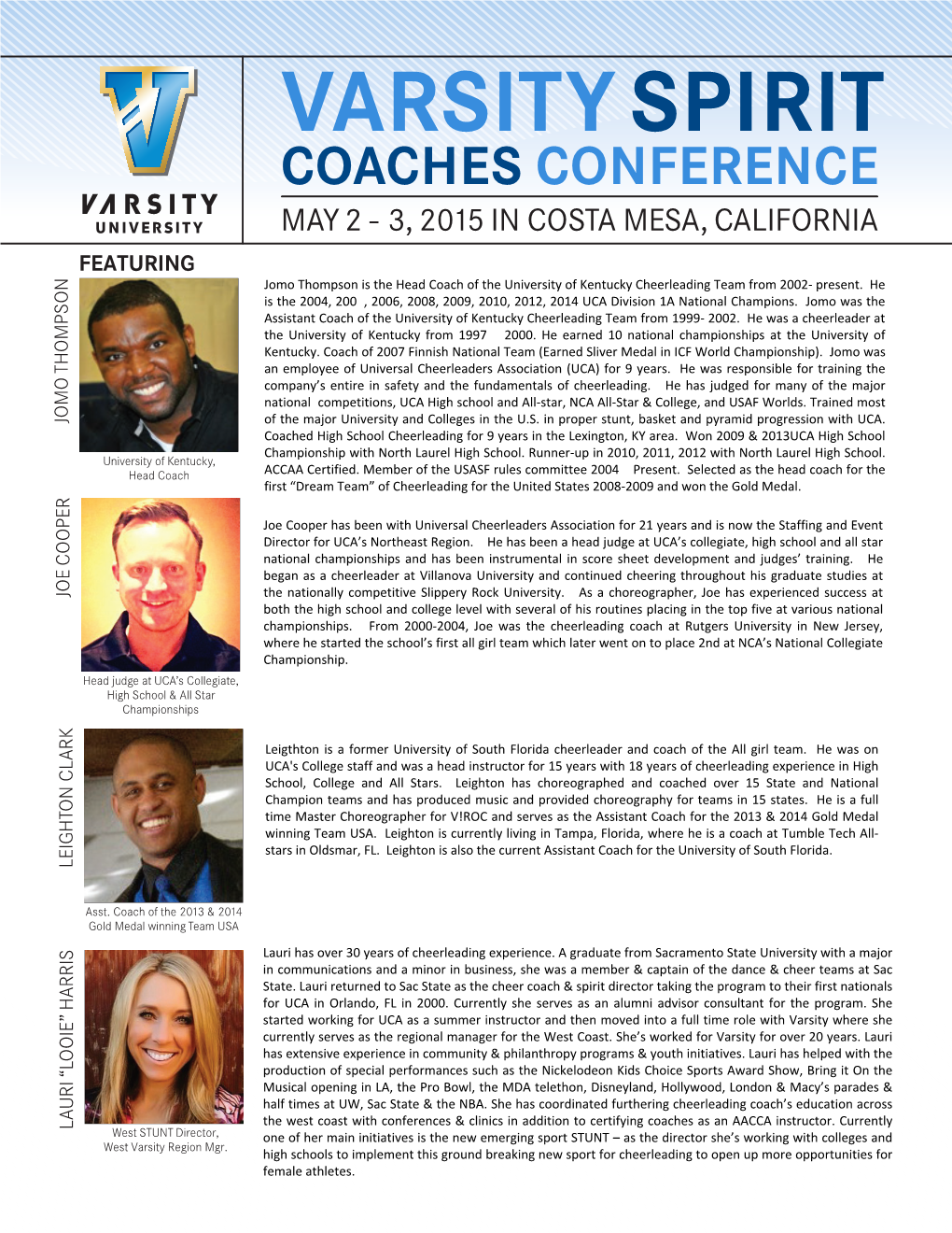 Varsity Spirit Coaches Conference