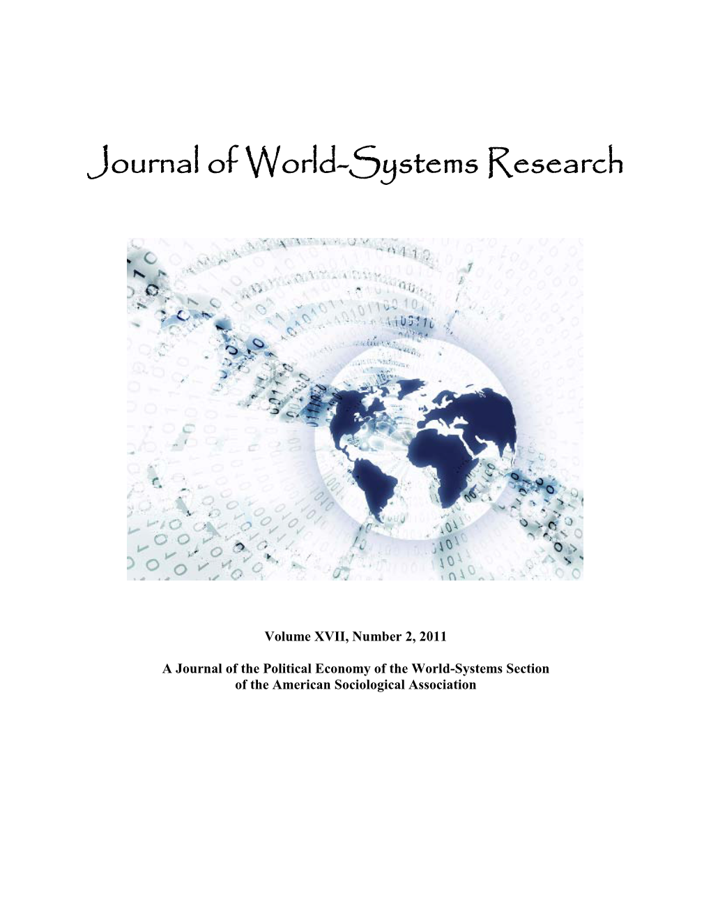 Journal of World-Systems Research