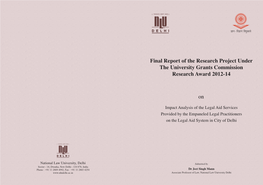 UGC Research Award in Law 2014.Pdf