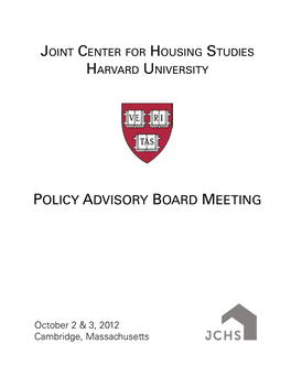 Policy Advisory Board Meeting