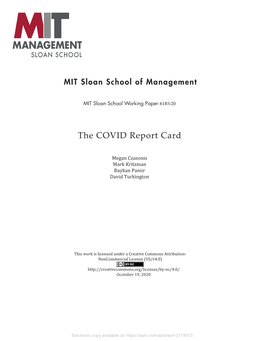 The COVID Report Card