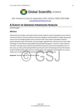 Asurvey of Android Permission Problem