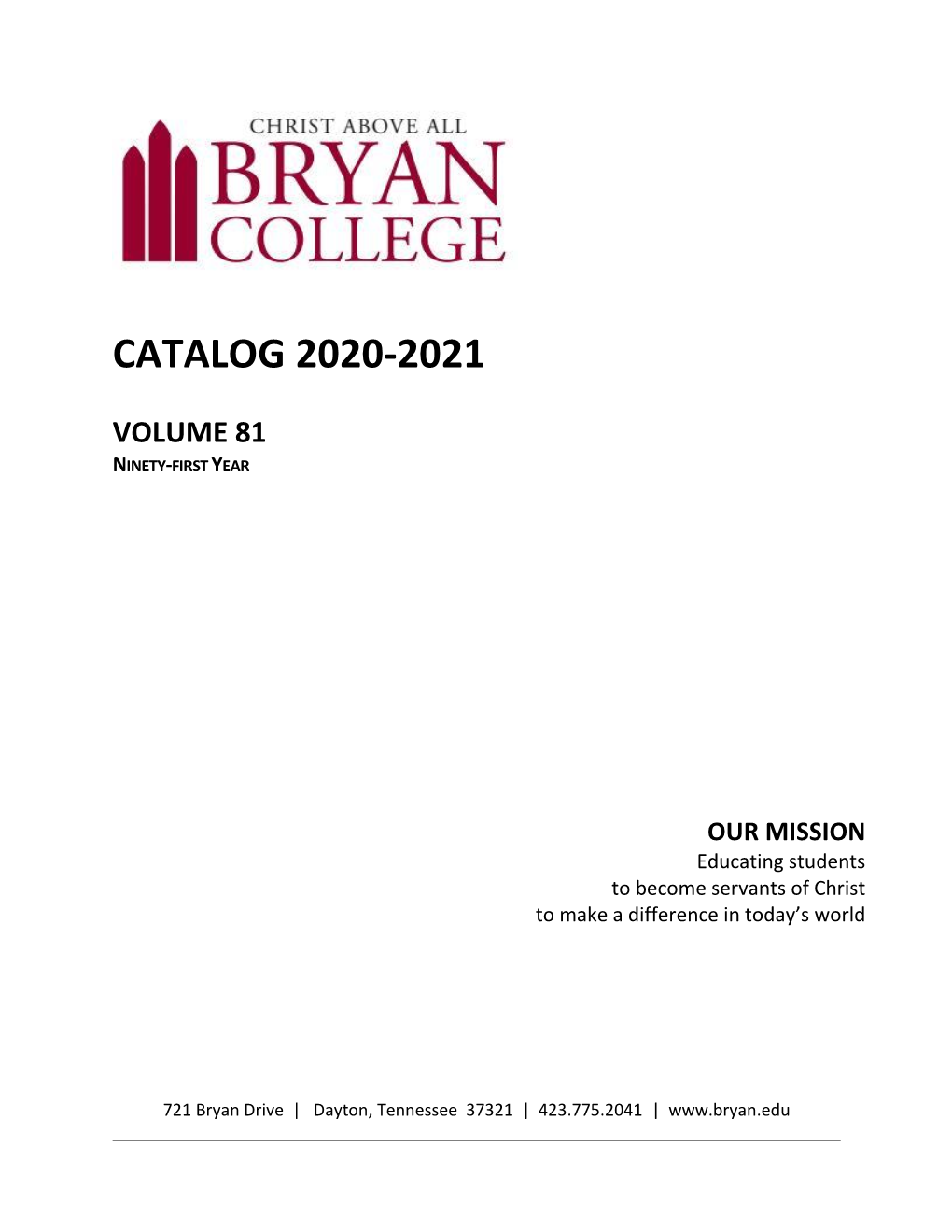 Catalog 2020-2021