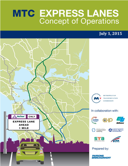 MTC Express Lanes Concept of Operations 7/1/15 I TABLE of CONTENTS