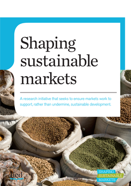 Shaping Sustainable Markets
