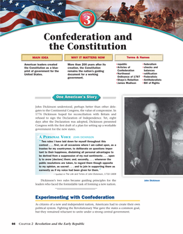 Confederation and the Constitution