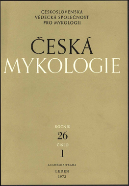 Československá Védecka Společnost Pro Mykologii I