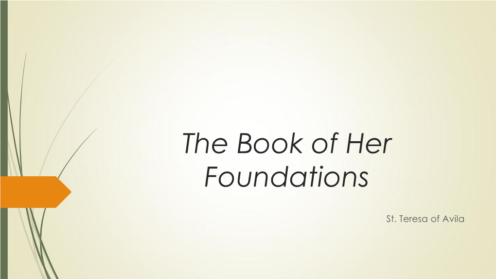 The Book of Her Foundations