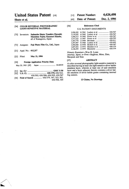 United States Patent (19) 11 Patent Number: 4,626,498 Shuto Et Al