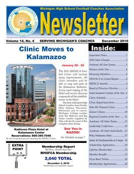 Inside: Clinic Moves to Kalamazoo