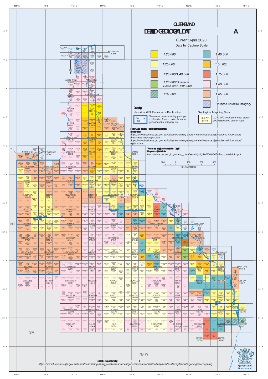 Queensland Detailed Geological Data Index