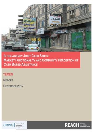 Inter-Agency Joint Cash Study: Market Functionality and Community Perception of Cash Based Assistance