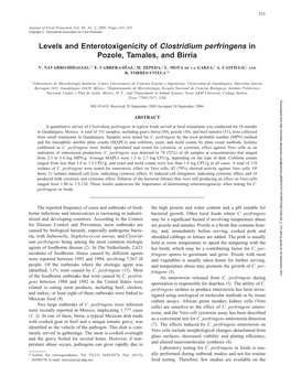 &lt;I&gt;Clostridium Perfringens&lt;/I&gt;