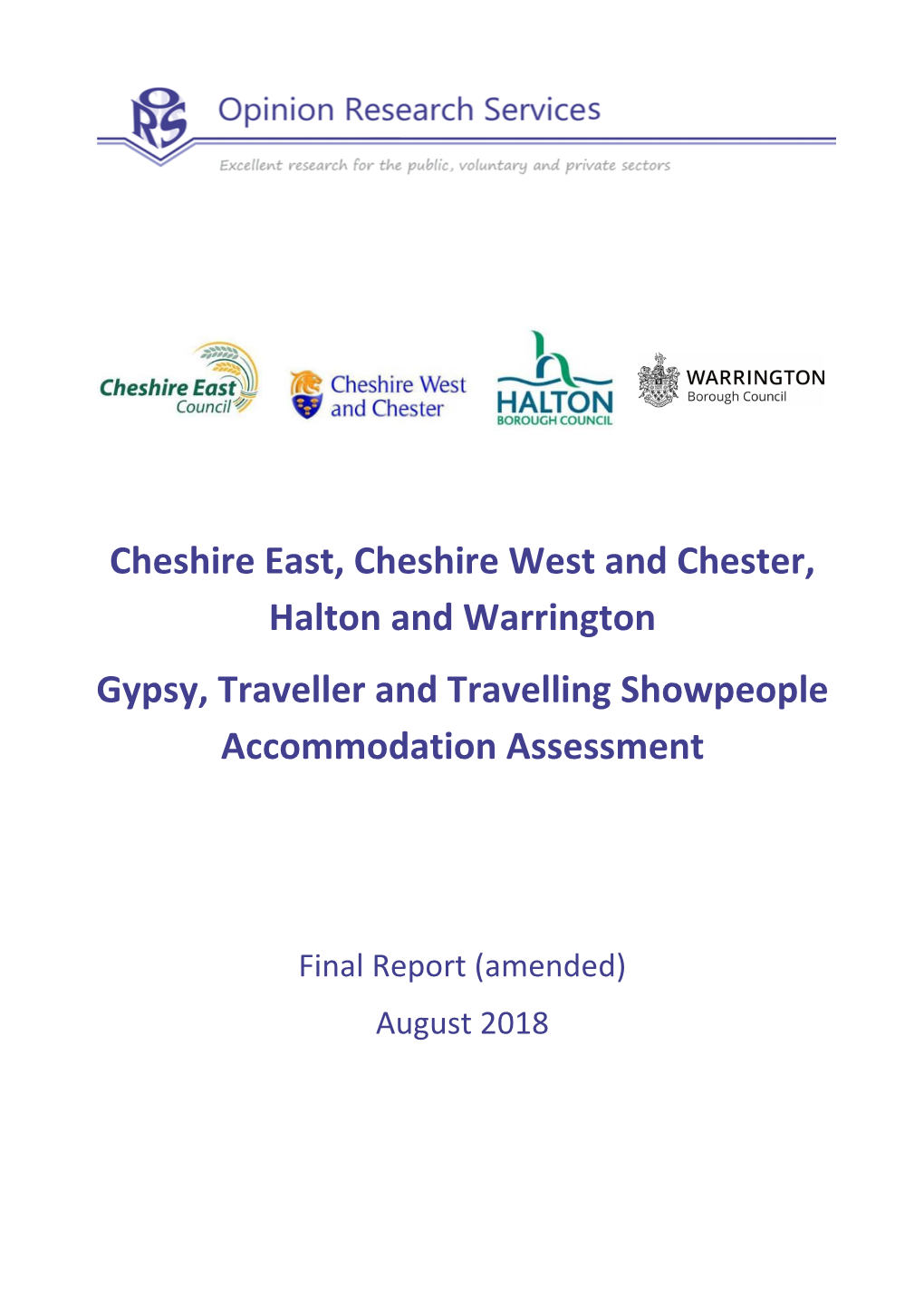 Gypsy and Traveller Accommodation Assessment 2018