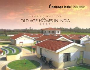 Directory of Old Age Homes in India Revised Edition 2009