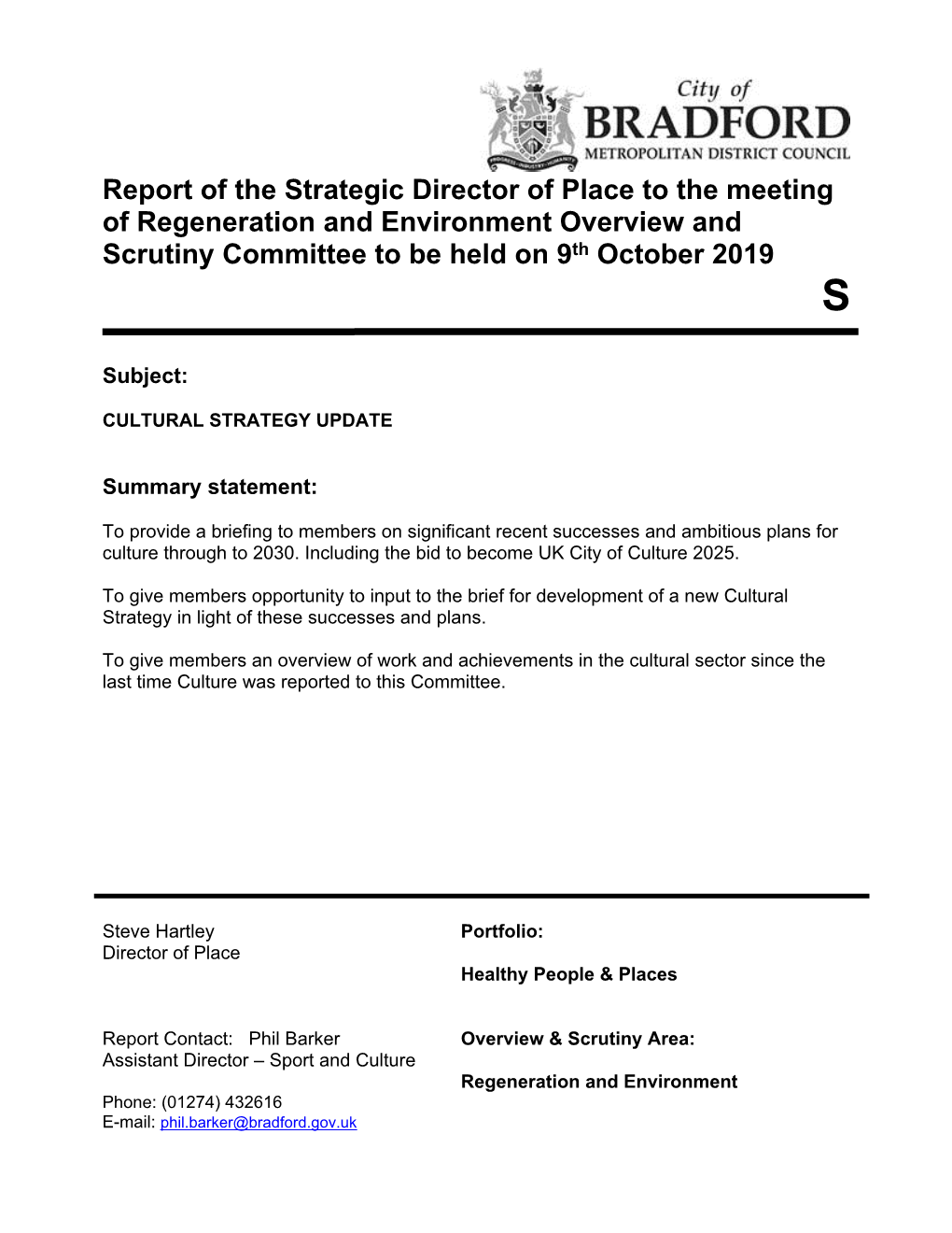 Committee Report Template