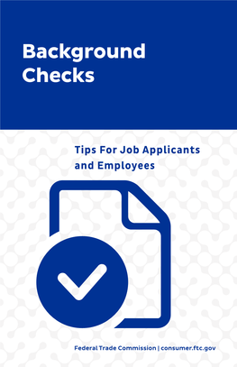 Employment Background Checks
