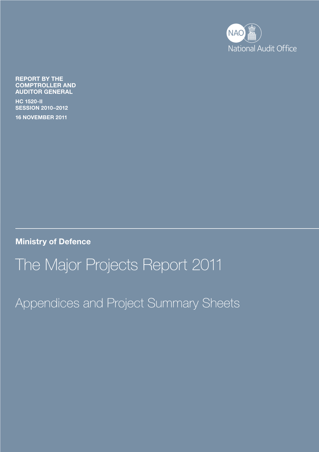 The Major Projects Report 2011