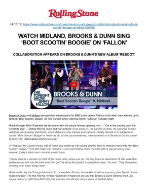 'Boot Scootin' Boogie' on 'Fallon'