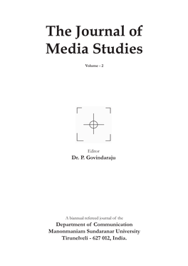 Media Literacy in Post Graduate Video Productions