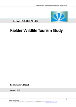 Kielder Wildlife Tourism Study Final Report ~ January 2010