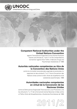 Competent National Authorities Under the United Nations Convention