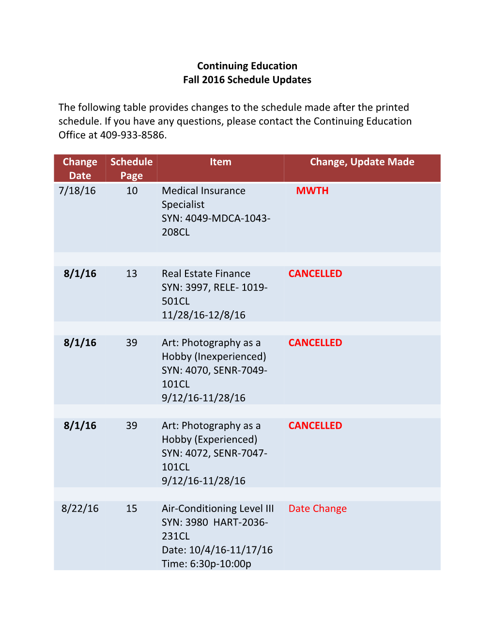 Continuing Education s1