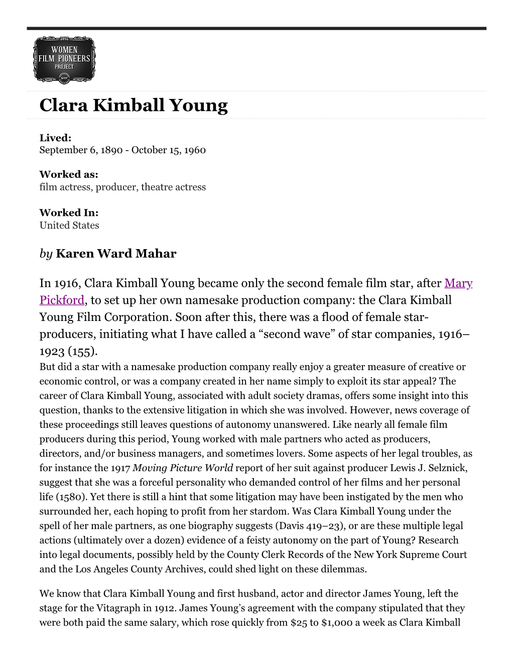 Clara Kimball Young