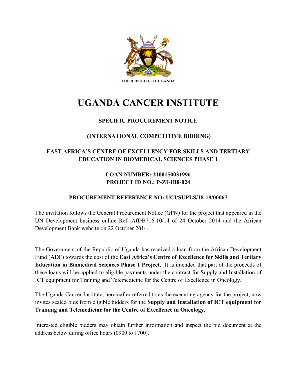 Uganda Cancer Institute