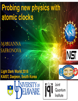 Probing New Physics with Atomic Clocks