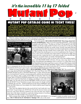 MUTANT POP Big Catalog