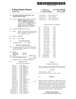 (12) United States Patent (10) Patent No.: US 7,611,839 B2 Twine Et Al