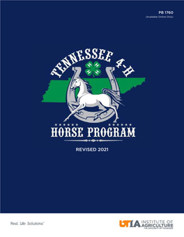 Tennessee 4-H Horse Program Championships Handbook PB 1760