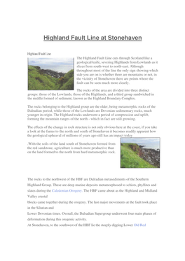 Highland Fault Line at Stonehaven