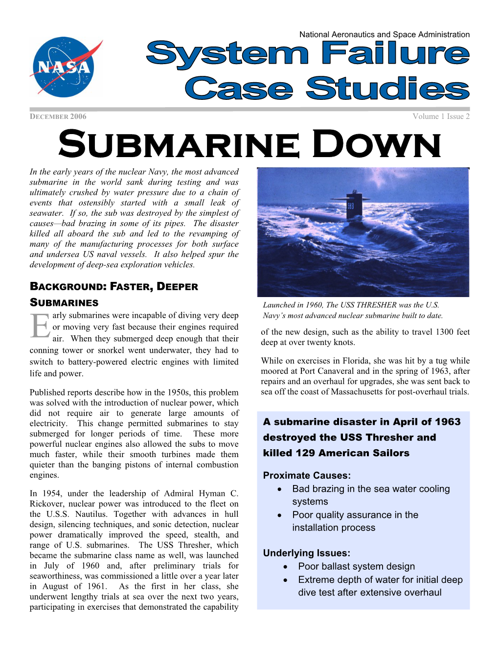 Submarine Down