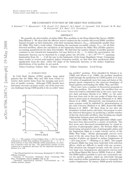 The Luminosity Function of the Milky Way Satellites