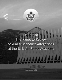 Report of Panel to Review Sexual Misconduct