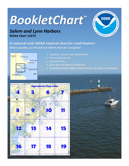 Bookletchart™ Salem and Lynn Harbors NOAA Chart 13275