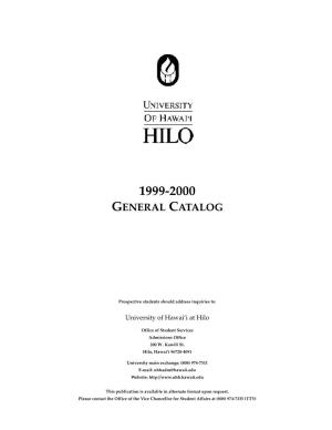 1999-2000 General Catalog