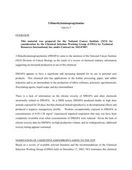 (Dimethylamino)Propylamine