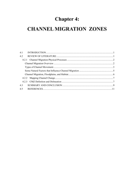 Chapter 4: CHANNEL MIGRATION ZONES