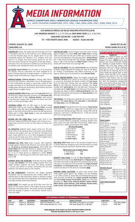 08-21-2020 Angels Game Notes