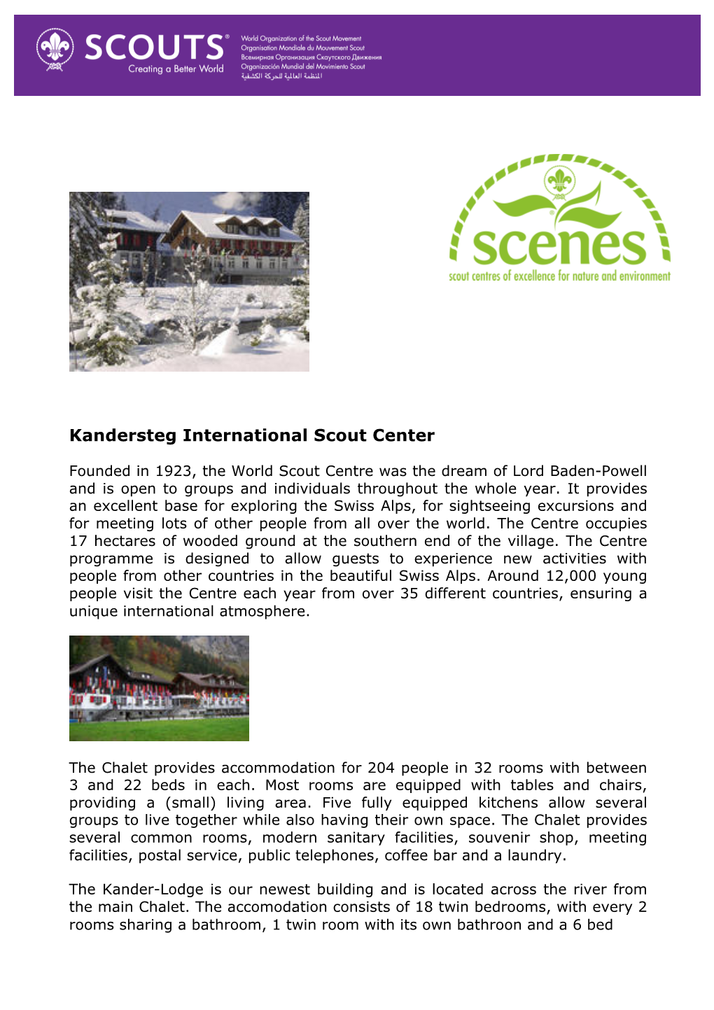Kandersteg International Scout Center