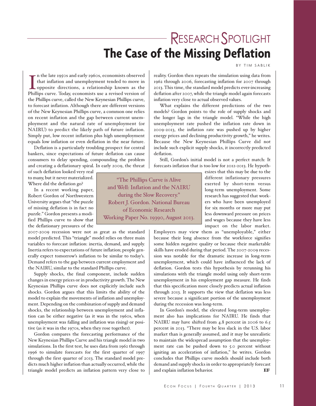 The Case of the Missing Deflation