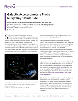 Galactic Accelerometers Probe Milky Way's Dark Side