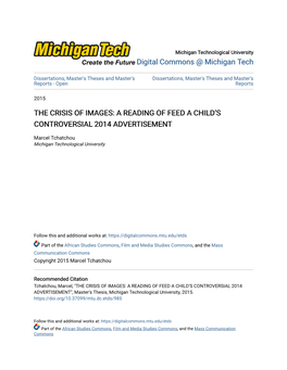 The Crisis of Images: a Reading of Feed a Child's Controversial 2014