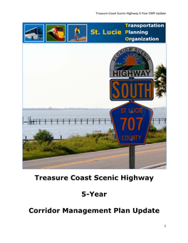 Treasure Coast Scenic Highway 5-Year Corridor Management Plan
