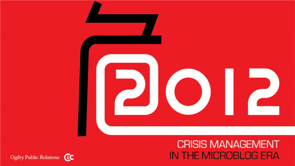 Analysis of Crisis Management in the Microblog Era – Response Speed